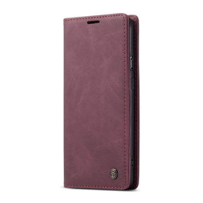 For OnePlus 8T CaseMe-013 Multifunctional Retro Frosted Horizontal Flip Leather Case with Card Slot & Holder & Wallet(Wine Red) - OnePlus Cases by CaseMe | Online Shopping UK | buy2fix