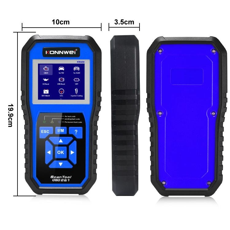 KONNWEI KW450 Car 2.8 inch TFT Color Screen Battery Tester Support 2 Languages / System  XP WIN7 WIN8 WIN10 - Code Readers & Scan Tools by KONNWEI | Online Shopping UK | buy2fix