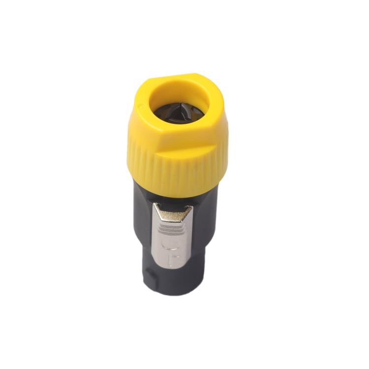 NL4FC 2221 4 Pin Plug Male Speaker Audio Connector(Yellow) - Consumer Electronics by buy2fix | Online Shopping UK | buy2fix