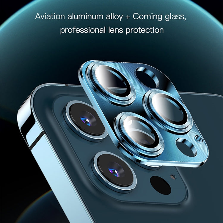 For iPhone 12 Pro TOTUDESIGN AB-065 Armor Series Aluminum Alloy + Tempered Glass Integrated Lens Film(Black) - iPhone 12 / 12 Pro Tempered Glass by TOTUDESIGN | Online Shopping UK | buy2fix