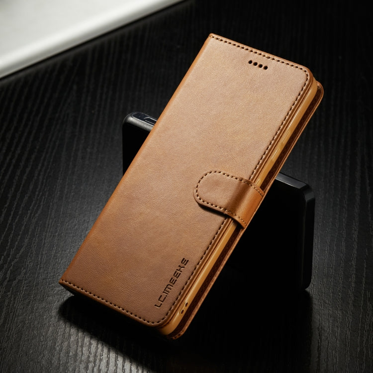 For Samsung Galaxy S21 Ultra 5G LC.IMEEKE Calf Texture Horizontal Flip Leather Case with Holder & Card Slots & Wallet(Brown) - Galaxy S21 Ultra 5G Cases by LC.IMEEKE | Online Shopping UK | buy2fix