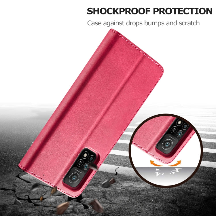 For Xiaomi Mi 10 5G / Mi 10T Pro 5G LC.IMEEKE Calf Texture Horizontal Flip Leather Case with Holder & Card Slots & Wallet(Red) - Xiaomi Cases by LC.IMEEKE | Online Shopping UK | buy2fix