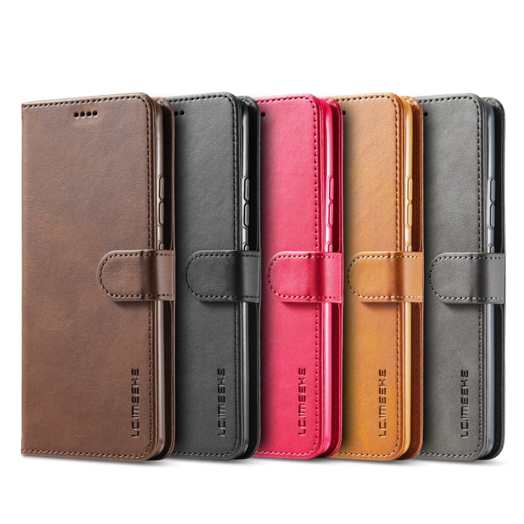 For Xiaomi Mi 10 5G / Mi 10T Pro 5G LC.IMEEKE Calf Texture Horizontal Flip Leather Case with Holder & Card Slots & Wallet(Red) - Xiaomi Cases by LC.IMEEKE | Online Shopping UK | buy2fix