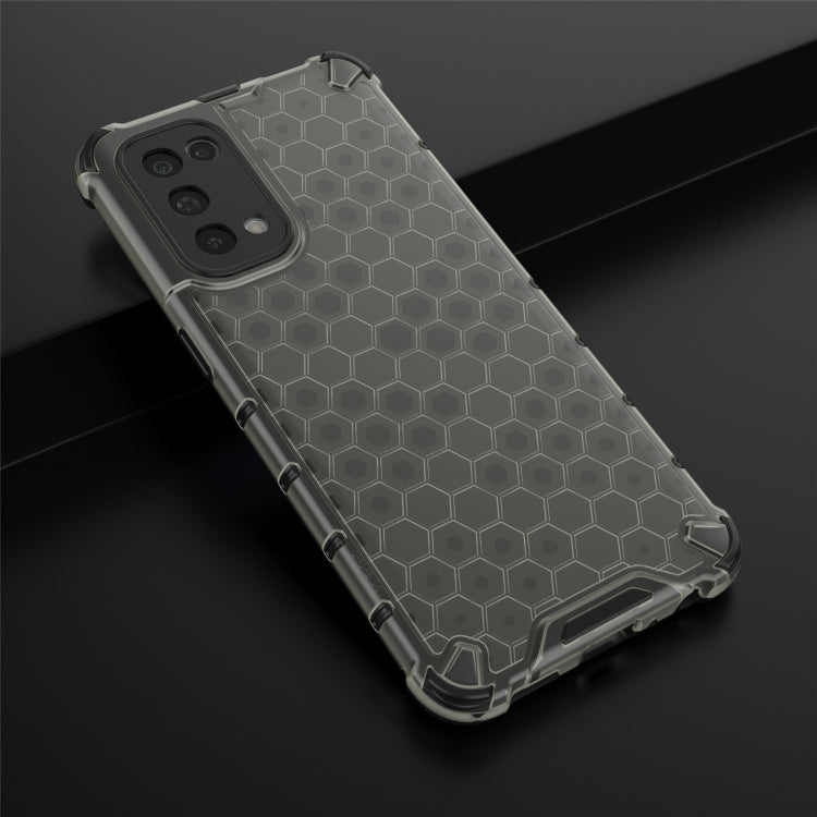 For Oppo Reno5 5G Shockproof Honeycomb PC + TPU Case(Black) - OPPO & vivo Accessories by buy2fix | Online Shopping UK | buy2fix