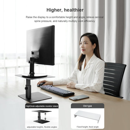 NILLKIN N6 Adjustable High Desk Laptop Monitor Stand Holder (Silver) - Laptop Stand by NILLKIN | Online Shopping UK | buy2fix