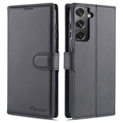 For Samsung Galaxy S21 5G AZNS Calf Texture Horizontal Flip Leather Case with Holder & Card Slots & Wallet & Photo Frame(Black) - Galaxy S21 5G Cases by AZNS | Online Shopping UK | buy2fix