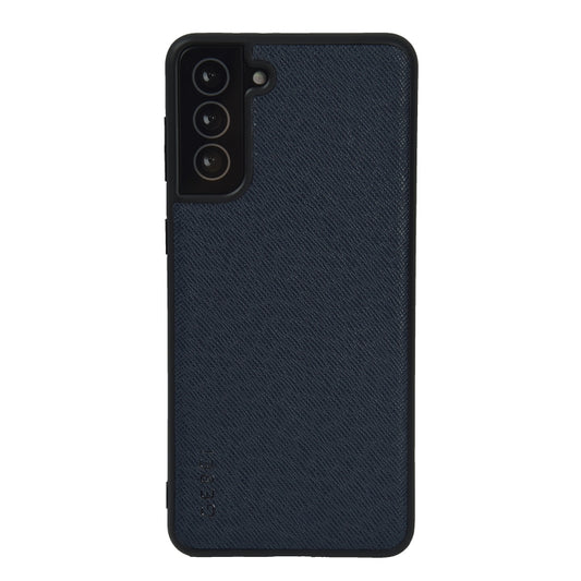 For Samsung Galaxy S21 5G GEBEI Full-coverage Shockproof Leather Protective Case(Blue) - Galaxy S21 5G Cases by GEBEI | Online Shopping UK | buy2fix