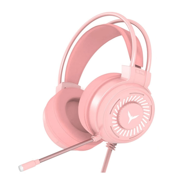 2 PCS G58 Head-Mounted Gaming Wired Headset with Microphone, Cable Length: about 2m, Color:Pink Colorful 3.5mm Version - Multimedia Headset by buy2fix | Online Shopping UK | buy2fix