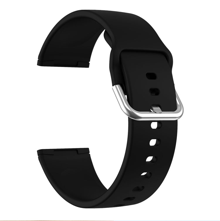 For Fitbit Versa 3 Silicone Watch Band(Black) - Smart Wear by buy2fix | Online Shopping UK | buy2fix