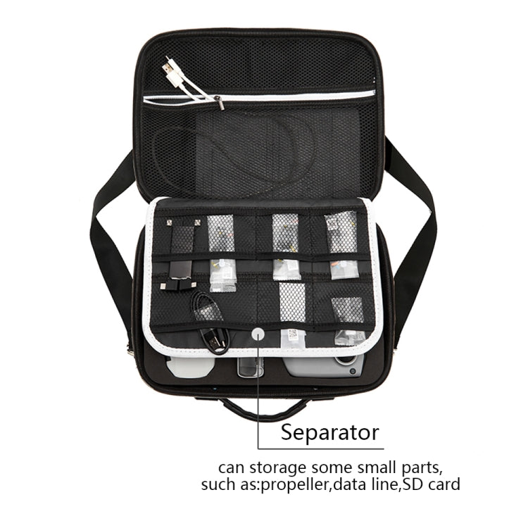 Portable Single Shoulder Storage Travel Carrying Cover Case Box with Baffle Separator for DJI Air 2S(Black + Black Liner) - DJI & GoPro Accessories by buy2fix | Online Shopping UK | buy2fix