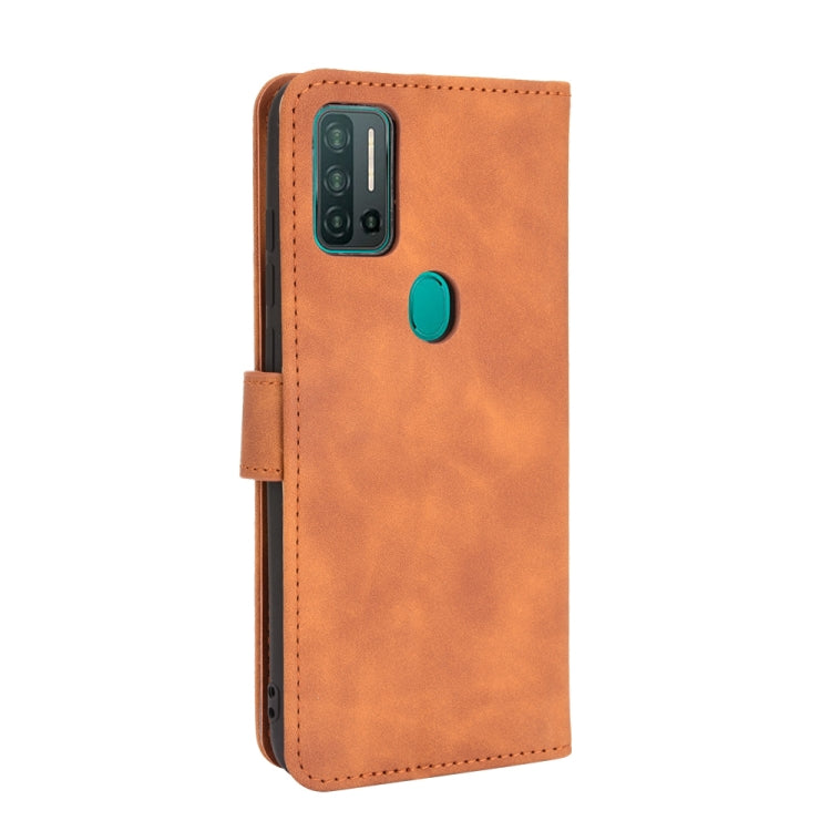 For Ulefone Note 11P Solid Color Skin Feel Magnetic Buckle Horizontal Flip Calf Texture PU Leather Case with Holder & Card Slots & Wallet(Brown) - Ulefone Cases by buy2fix | Online Shopping UK | buy2fix