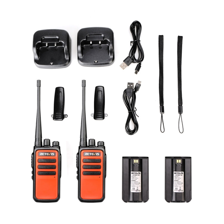 1 Pair RETEVIS RT66 16CHS FRS License-free Two Way Radio Handheld Walkie Talkie, US Plug - Handheld Walkie Talkie by RETEVIS | Online Shopping UK | buy2fix