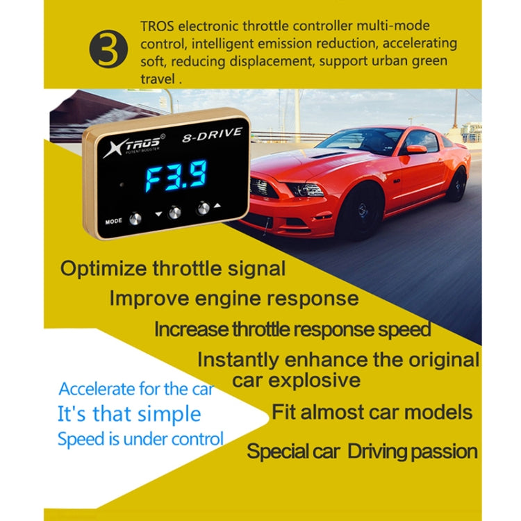 For Nissan Navara D22 2008-2015 TROS 8-Drive Potent Booster Electronic Throttle Controller Speed Booster - In Car by TROS | Online Shopping UK | buy2fix