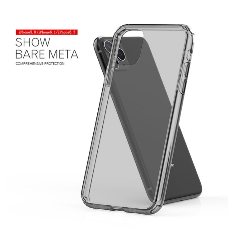 For iPhone 11 Pro Max Shockproof TPU + PC Protective Case (Transparent Black) - iPhone 11 Pro Max Cases by WK | Online Shopping UK | buy2fix