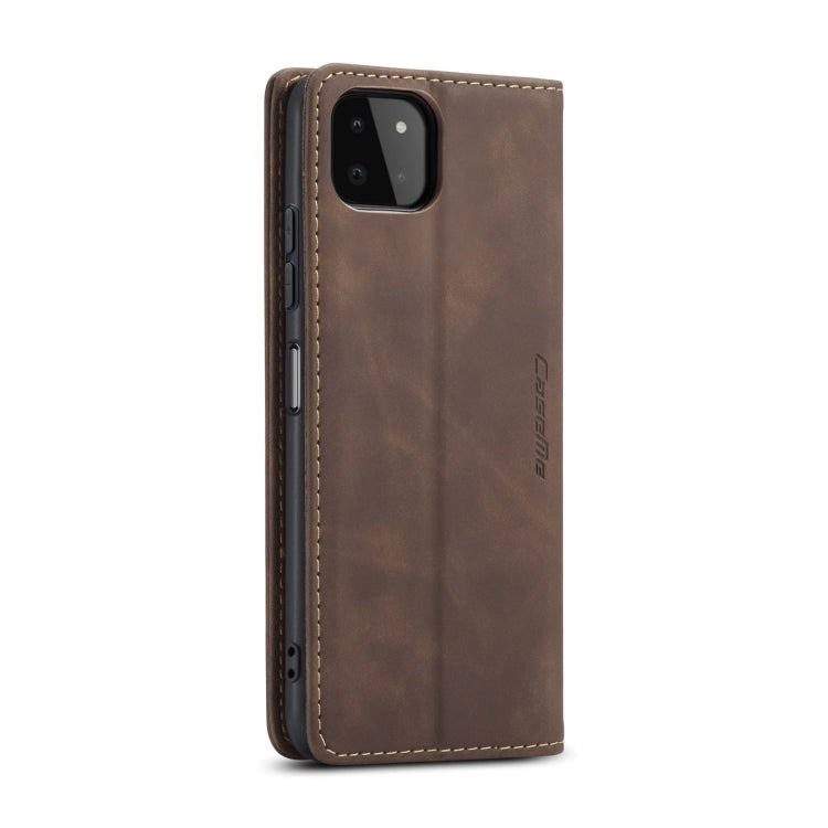 For Samsung Galaxy A22 5G CaseMe 013 Multifunctional Horizontal Flip Leather Case with Card Slot & Holder & Wallet(Coffee) - Galaxy Phone Cases by CaseMe | Online Shopping UK | buy2fix