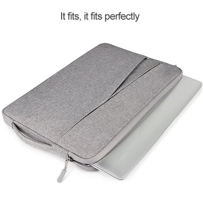 ND01DS Polyester Notebook Laptop Liner Bag with Small Bag, Size:14.1-15.4 inch(Deep Space Gray) - 15 inch by buy2fix | Online Shopping UK | buy2fix