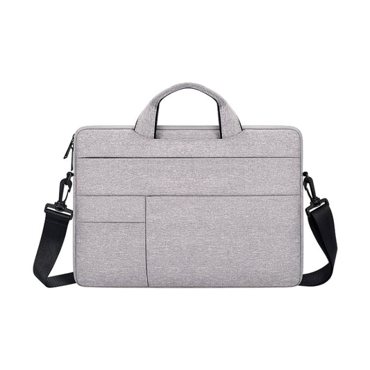 ND05SDJ Oxford Cloth + Nylon Laptop Portable Shoulder Bag, Size:13.3 inch(Hemp Gray) - 13.3 inch by buy2fix | Online Shopping UK | buy2fix