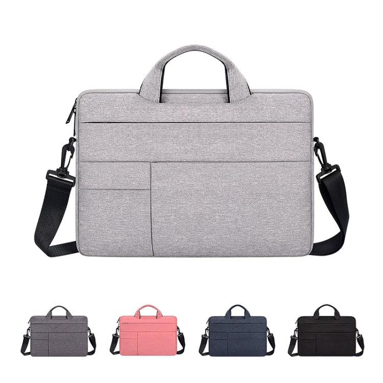 ND05SDJ Oxford Cloth + Nylon Laptop Portable Shoulder Bag, Size:14.1-15.4 inch(Hemp Gray) - 15 inch by buy2fix | Online Shopping UK | buy2fix