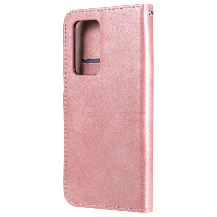 For OPPO Reno6 Pro+ 5G Fashion Calf Texture Zipper Horizontal Flip Leather Case with Holder & Card Slots & Wallet(Rose Gold) - OPPO Cases by buy2fix | Online Shopping UK | buy2fix