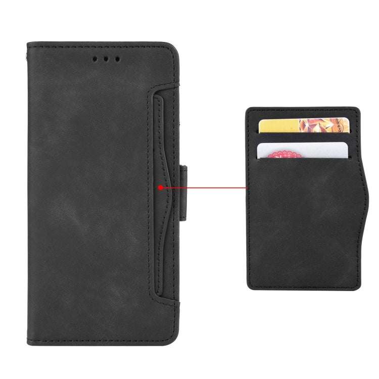 For ZTE nubia Red Magic 6R Skin Feel Calf Pattern Horizontal Flip Leather Case with Holder & Card Slots & Photo Frame(Black) - ZTE Cases by buy2fix | Online Shopping UK | buy2fix