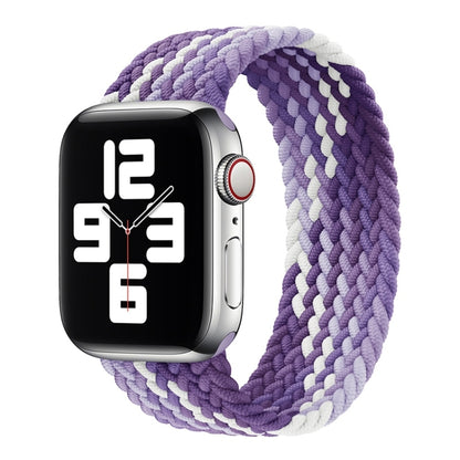 Single Loop Weaving Nylon Watch Band, Size: S 145mm For Apple Watch Ultra 49mm&Watch Ultra 2 49mm / Series 9&8&7 45mm / SE 3&SE 2&6&SE&5&4 44mm / 3&2&1 42mm(Grape Purple) - Watch Bands by buy2fix | Online Shopping UK | buy2fix