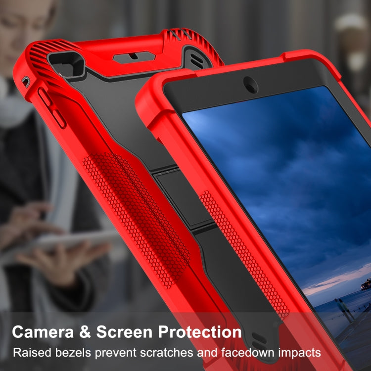 Silicone + PC Shockproof Protective Case with Holder For iPad mini (2019) / mini 4(Red + Black) - iPad mini (2019) / mini 5 Cases by buy2fix | Online Shopping UK | buy2fix