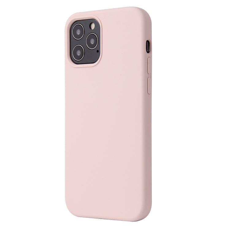 For iPhone 13 mini Solid Color Liquid Silicone Shockproof Protective Case (Sand Pink) - iPhone 13 mini Cases by buy2fix | Online Shopping UK | buy2fix