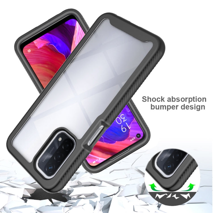 For OPPO A54 5G / A74 5G Starry Sky Solid Color Series Shockproof PC + TPU Case(Purple) - OPPO & vivo Accessories by buy2fix | Online Shopping UK | buy2fix