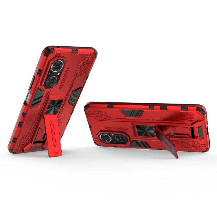 For Honor 50 SE / Huawei nova 9 SE Supersonic PC + TPU Shock-proof Protective Case with Holder(Red) - Honor Cases by buy2fix | Online Shopping UK | buy2fix