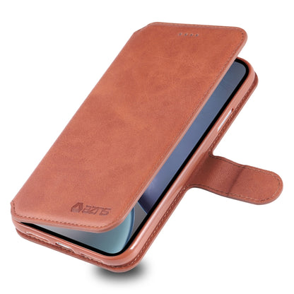 For iPhone XR AZNS Calf Texture Magnetic Horizontal Flip PU Leather Case with Holder & Card Slots & Photo Frame(Brown) - More iPhone Cases by AZNS | Online Shopping UK | buy2fix