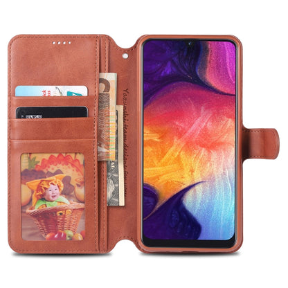 For Galaxy A70 / A7 2019 AZNS Calf Texture Magnetic Horizontal Flip PU Leather Case with Holder & Card Slots & Photo Frame(Black) - Galaxy Phone Cases by AZNS | Online Shopping UK | buy2fix