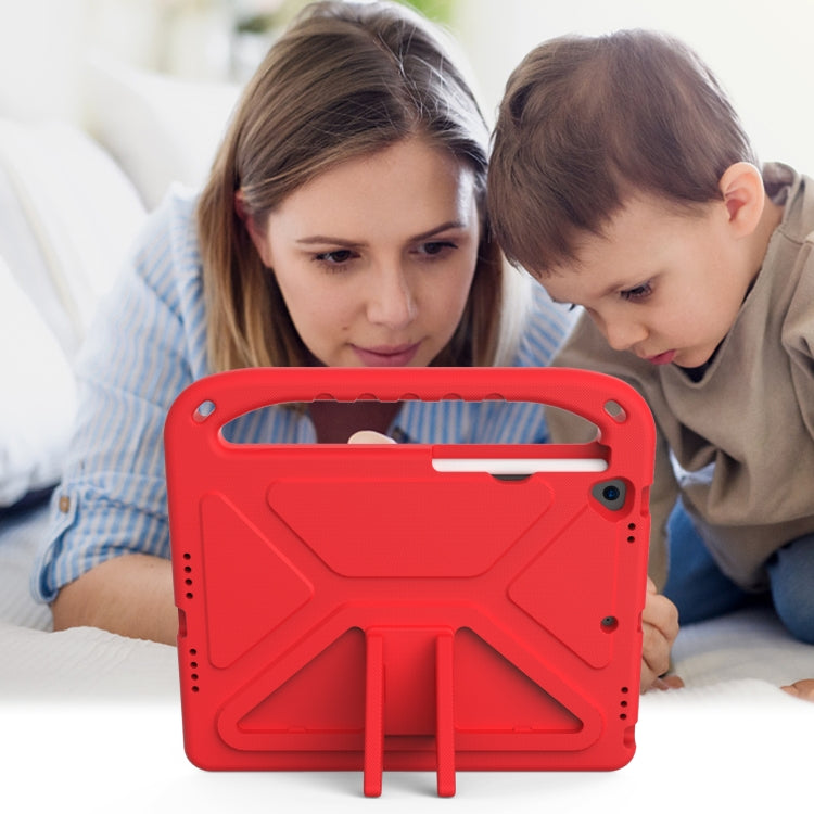 For iPad 10.2 2021 / 2020 / 2019 Handle Portable EVA Shockproof Protective Case with Triangle Holder(Red) - iPad 10.2 Cases by buy2fix | Online Shopping UK | buy2fix