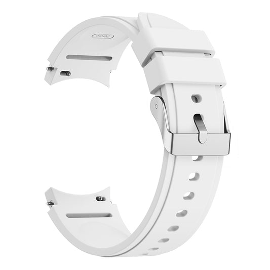 For Samsung Galaxy Watch4 Classic 42mm Silicone Watch Band(White) - Smart Wear by buy2fix | Online Shopping UK | buy2fix