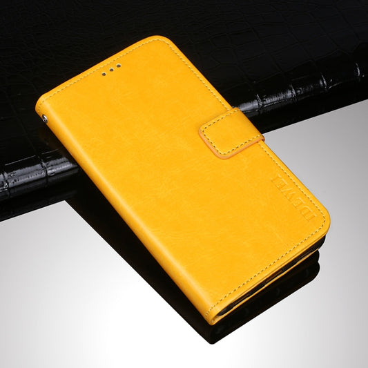 idewei Crazy Horse Texture Horizontal Flip Leather Case with Holder & Card Slots & Wallet For Doogee S97 Pro(Yellow) - More Brand by idewei | Online Shopping UK | buy2fix