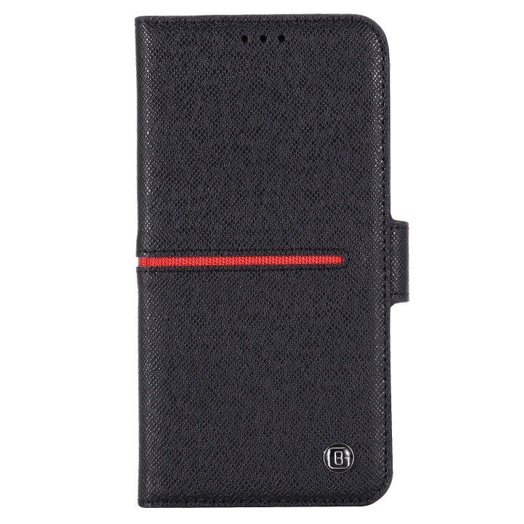 For iPhone 11 Pro GEBEI Top-grain Leather Horizontal Flip Protective Case with Holder & Card Slots & Wallet & Photo Frame(Black) - iPhone 11 Pro Cases by GEBEI | Online Shopping UK | buy2fix