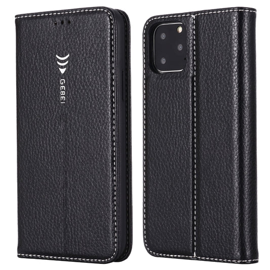For iPhone 11 GEBEI PU+TPU Horizontal Flip Protective Case with Holder & Card Slots(Black) - iPhone 11 Cases by GEBEI | Online Shopping UK | buy2fix