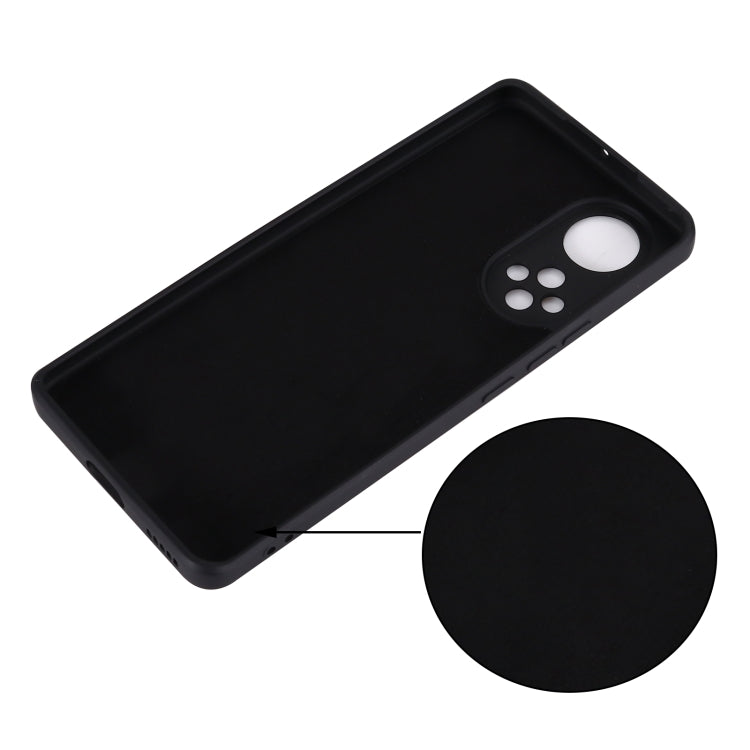 For Huawei Nova 9 Solid Color Liquid Silicone Dropproof Full Coverage Protective Case(Black) - Mobile Accessories by buy2fix | Online Shopping UK | buy2fix