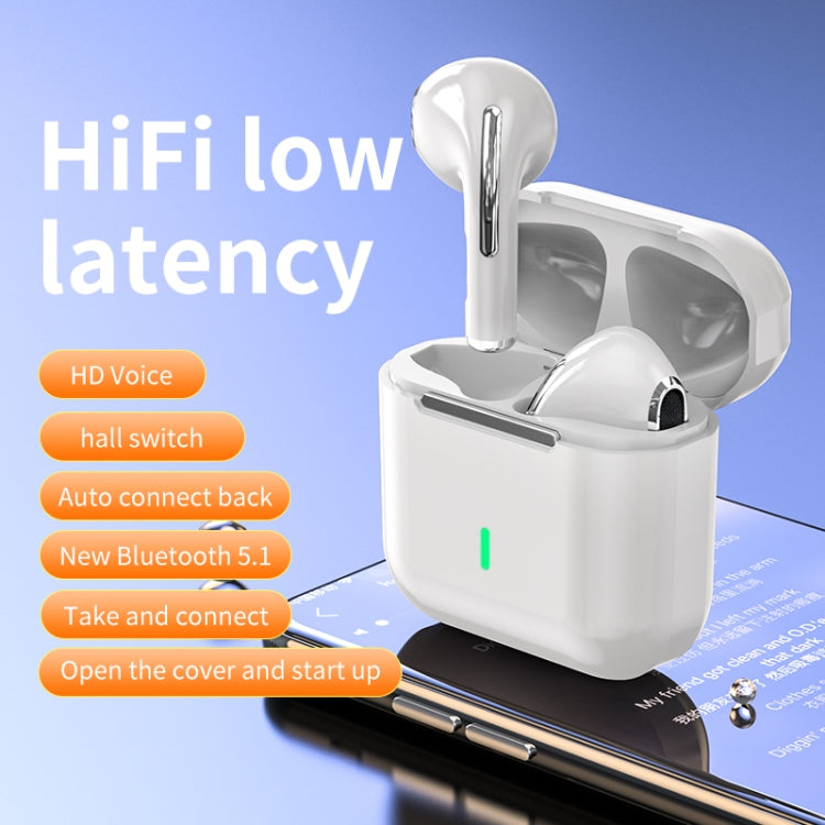 HXSJ Air-S4 Bluetooth 5.1 True Wireless HiFi Stereo Earphones with Charging Case(White) - TWS Earphone by HXSJ | Online Shopping UK | buy2fix