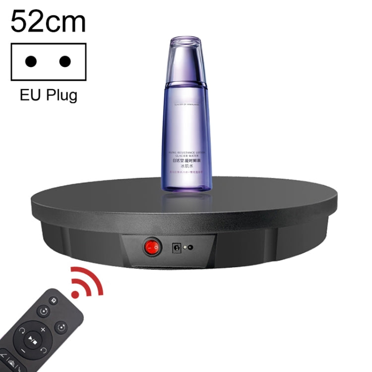 52cm Remote Control Electric Rotating Turntable Display Stand Video Shooting Props Turntable, Plug-in Power, Power Plug:EU Plug(Black) - Camera Accessories by buy2fix | Online Shopping UK | buy2fix