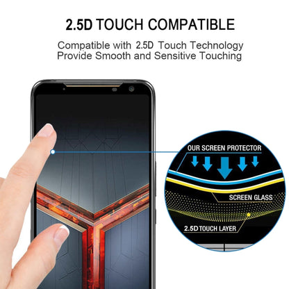 For Asus ROG Phone II ZS660KL Full Glue Full Cover Screen Protector Tempered Glass Film - Mobile Accessories by buy2fix | Online Shopping UK | buy2fix