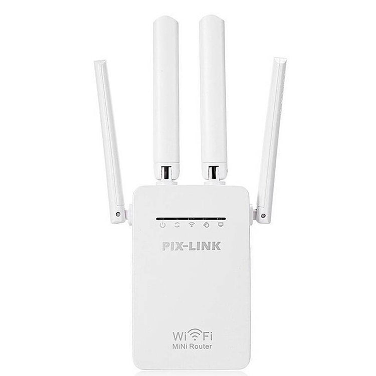 Wireless Smart WiFi Router Repeater with 4 WiFi Antennas, Plug Specification:EU Plug(White) - Wireless Routers by buy2fix | Online Shopping UK | buy2fix