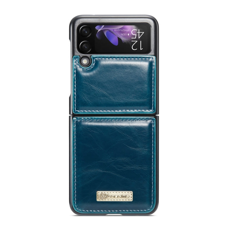 For Samsung Galaxy Z Flip3 5G CaseMe 003 Crazy Horse Texture Horizontal Flip Leather Phone Case(Green) - Samsung Accessories by CaseMe | Online Shopping UK | buy2fix