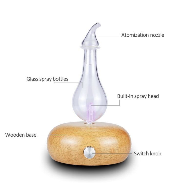 Wood Essential Oil Diffuser Aromatherapy Machine Automatic Alcohol Sprayer, Plug Specification:EU Plug(Light Brown) - Home & Garden by buy2fix | Online Shopping UK | buy2fix