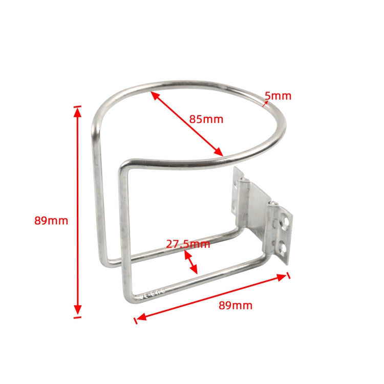 A6705 Ship Stainless Steel Water Cup Holder with Screws - In Car by buy2fix | Online Shopping UK | buy2fix