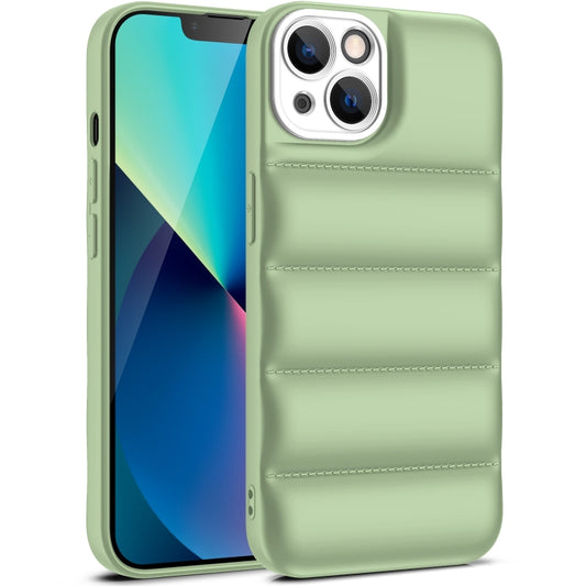 For iPhone 13 Pro Eiderdown Airbag Shockproof Phone Case (Army Green) - iPhone 13 Pro Cases by buy2fix | Online Shopping UK | buy2fix