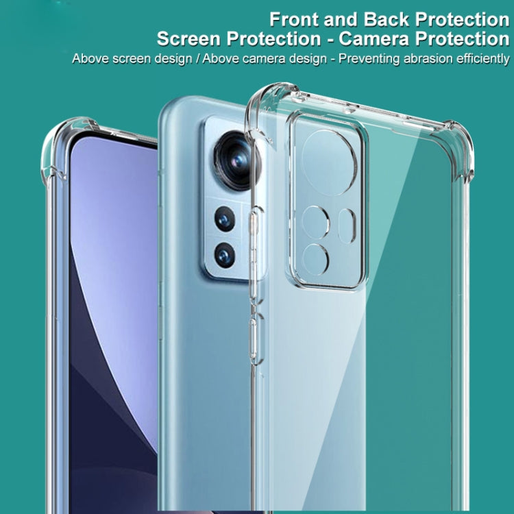 For Xiaomi 12 imak All-inclusive Shockproof Airbag TPU Case with Screen Protector(Transparent) - Xiaomi Cases by imak | Online Shopping UK | buy2fix