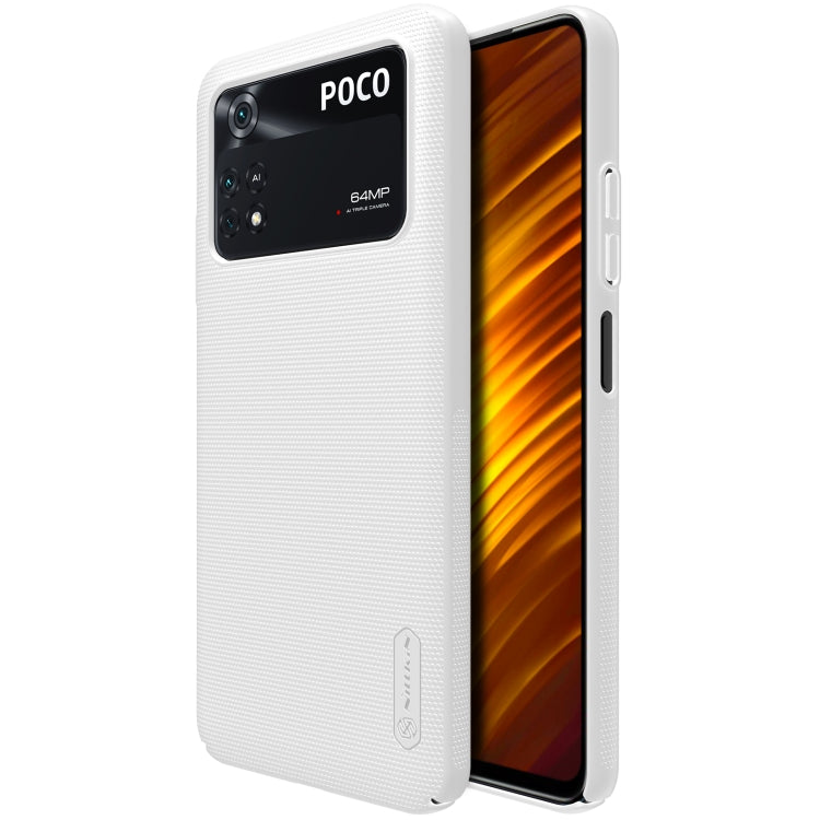 For Xiaomi Poco M4 Pro NILLKIN Frosted PC Phone Case(White) - Xiaomi Cases by NILLKIN | Online Shopping UK | buy2fix