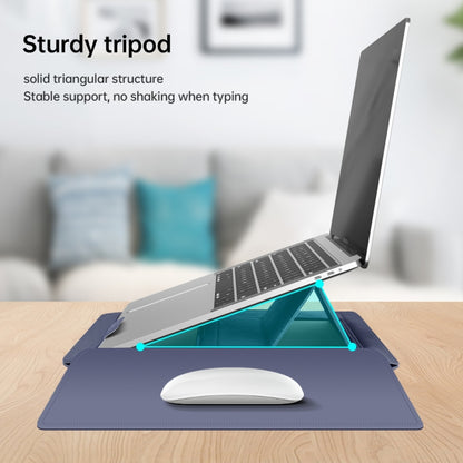 13 inch Multifunctional Mouse Pad Stand Handheld Laptop Bag(Grey) - 13.3 inch by buy2fix | Online Shopping UK | buy2fix