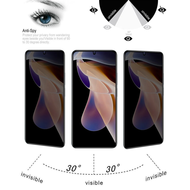 Full Cover Anti-peeping Tempered Glass Film For Xiaomi Redmi Note 11 Pro+ 5G -  by buy2fix | Online Shopping UK | buy2fix