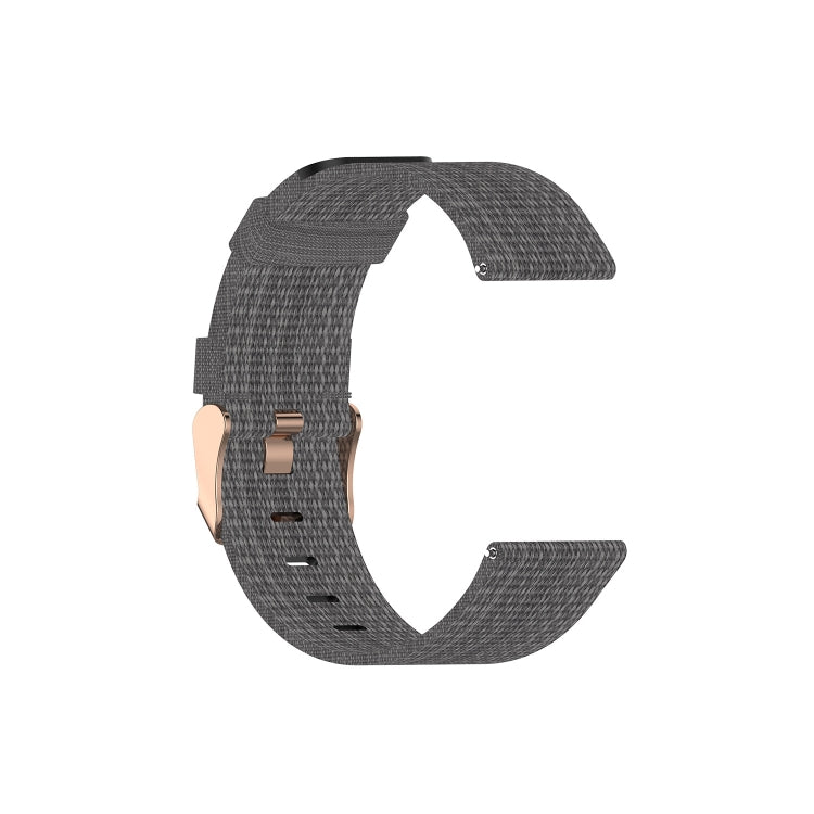 For Garmin Vivoactive 3 Nylon Watch Band(Dark Gray) - Smart Wear by buy2fix | Online Shopping UK | buy2fix